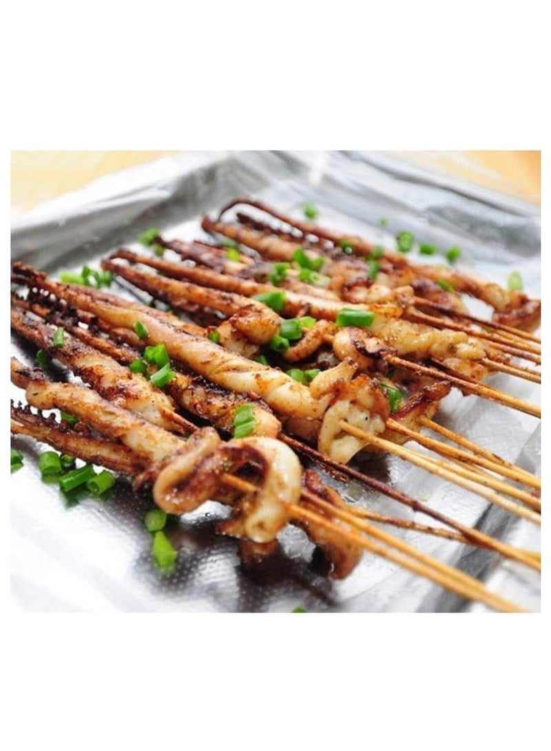 زوبا عبوة 100 أسياخ خشبية للشواء – طول مثالي – للشيش طاووق والكباب والخضار – كود 4442 - Image 2