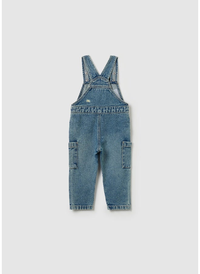 Ovs Denim dungarees with abrasions - Image 2