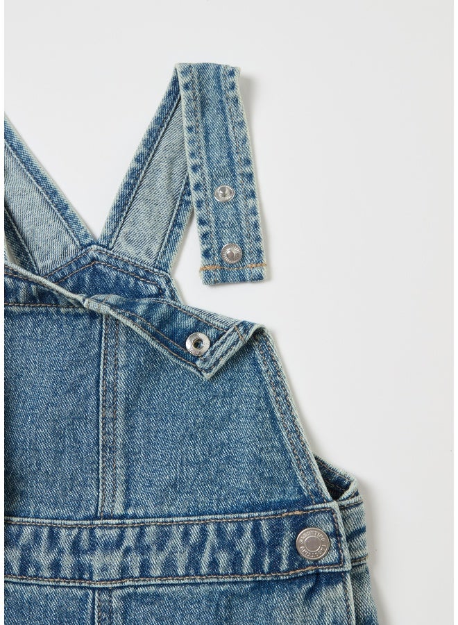 Ovs Denim dungarees with abrasions - Image 3