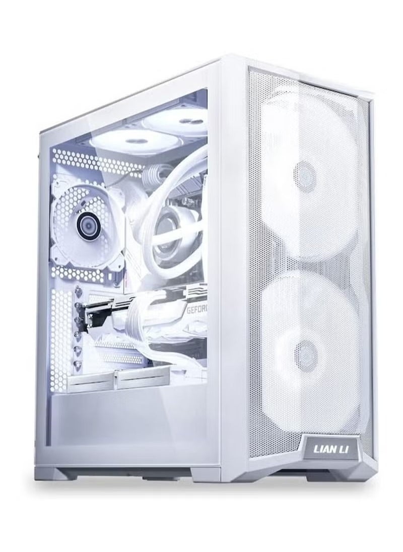 LIAN LI - Lancool 215 Mid Tower E-Atx Computer Case Gaming Cabinet With 2 X 200 Mm Argb Fans In Front And 1 X 120 Mm Fans In Rear White - Image 1