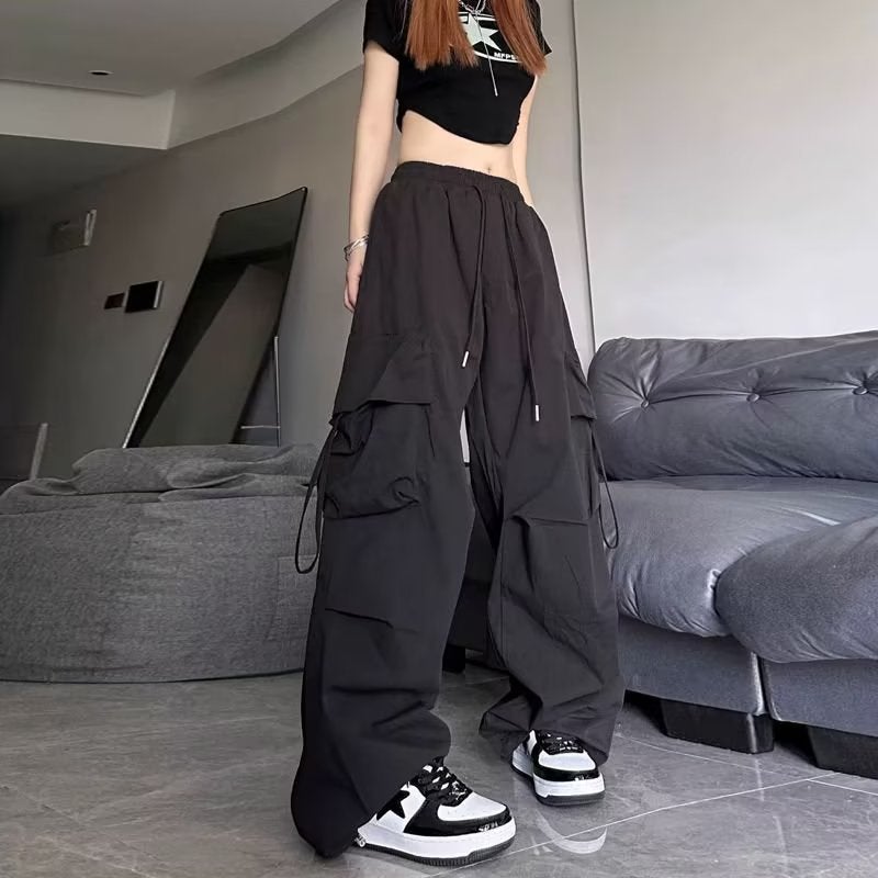 American Style High Street Casual Pants Men'S And Women'S Trendy Brand Loose Straight Wide Leg Overalls Trousers - Image 4
