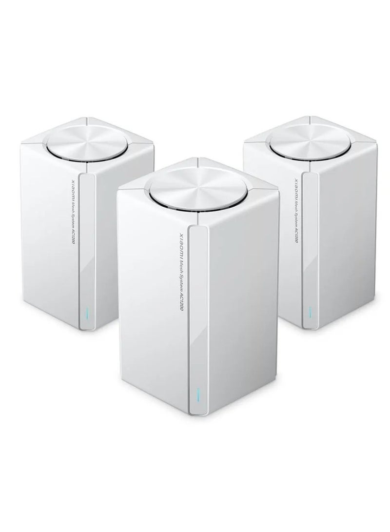 Xiaomi Mesh System AC1200 (3-pack) | 2.4GHz And 5GHz Dual-Band 1200Mbps | Covers Up To 2,800 ft² /260 m² White - Image 1