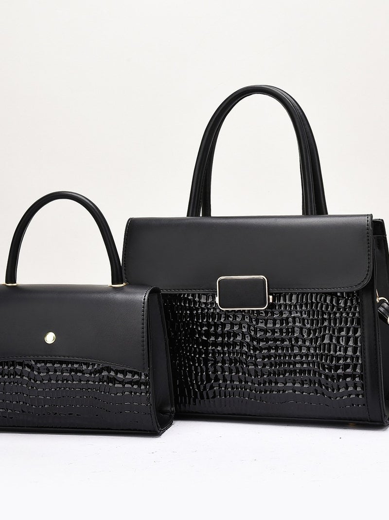 Crocodile Pattern Handbag Style Simple And Stylish One-Shoulder Crossbody Women'S Bag Fashionable Korean Style Mother-In-Law Bag - Image 5