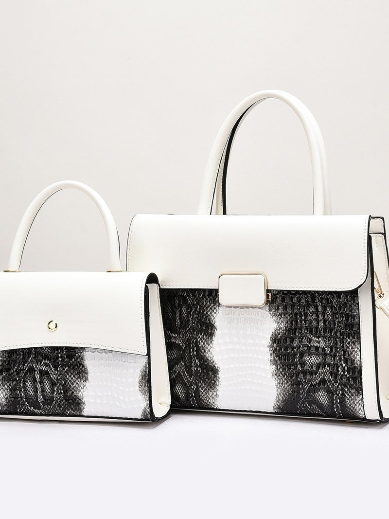 Crocodile Pattern Handbag Style Simple And Stylish One-Shoulder Crossbody Women'S Bag Fashionable Korean Style Mother-In-Law Bag - Image 4
