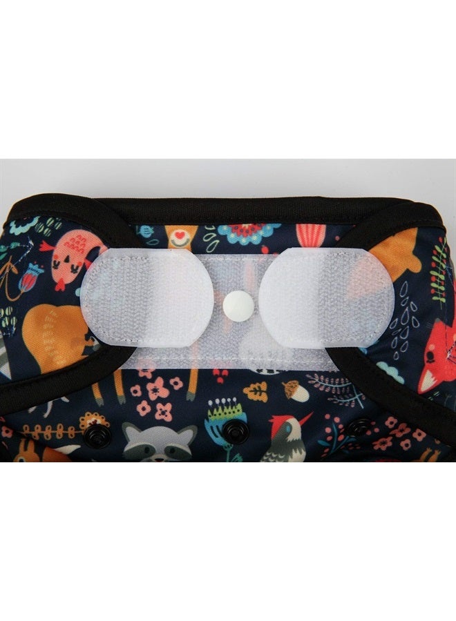 Sigzagor Baby Cloth Diaper Cover Nappy Hook and Loop Double Gusset 6.6lbs to 33lbs (Polar Bear) - Image 5