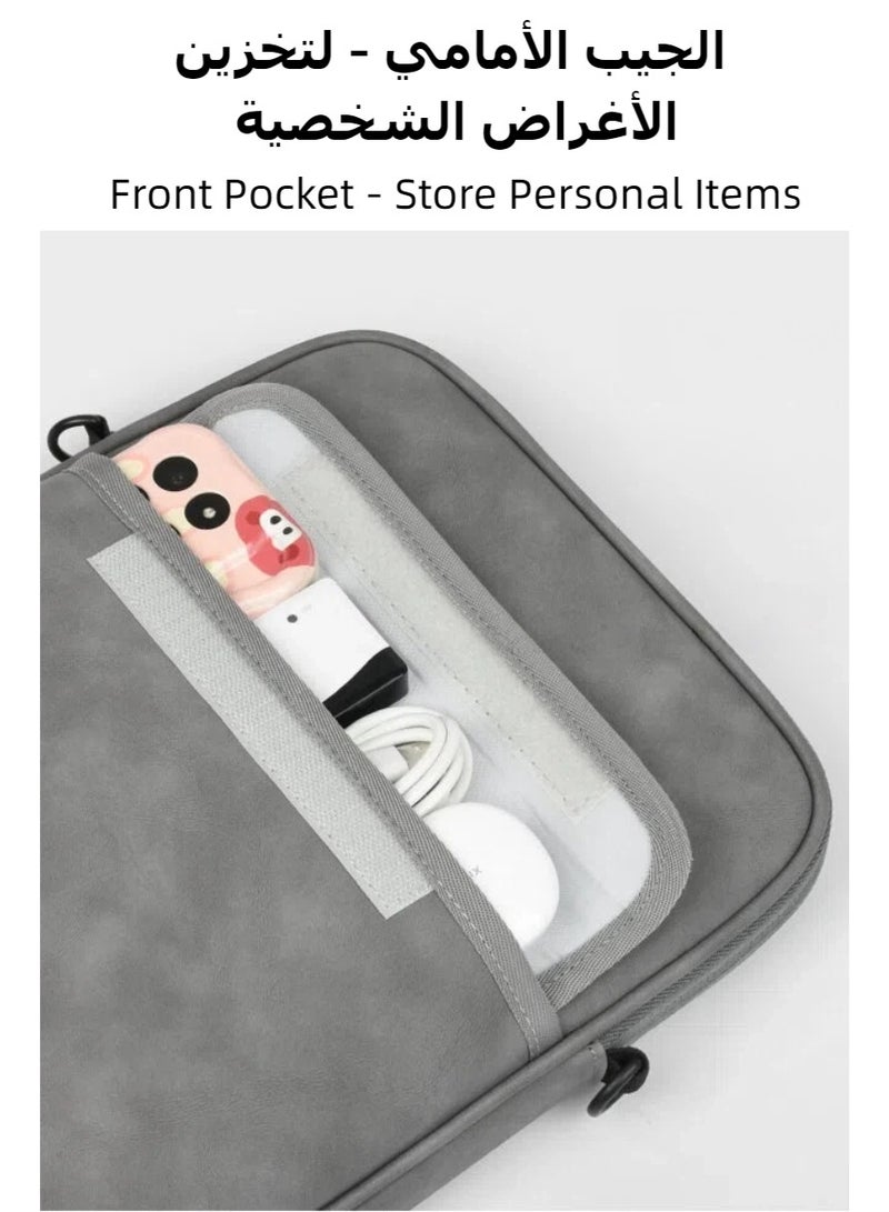 13 بوصة حقيبة الكمبيوتر المحمول حالة حقيبة مقبض, حماية الكمبيوتر المحمول الأكمام, الكمبيوتر اللوحي الأكمام حالة للآي باد, حقيبة الكمبيوتر المحمول متعددة المقصورات مع مقاومة للماء ومقاومة للارتداء, مناسبة للعمل, الأعمال التجارية, الاجتماعات - Image 4