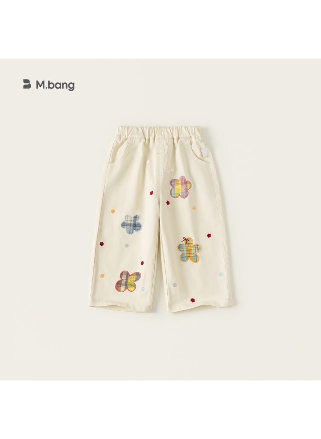 Bangxuan Huzhou Zhili Children's Clothing Girl's Pants Spring Style Children's Wide Leg Pants Baby Girl Straight Leg Toddler Jeans
