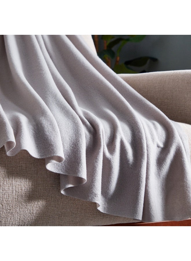 Home Box Atlanta Solid Recycled Polar Fleece Throw 160x120 cm - Image 3