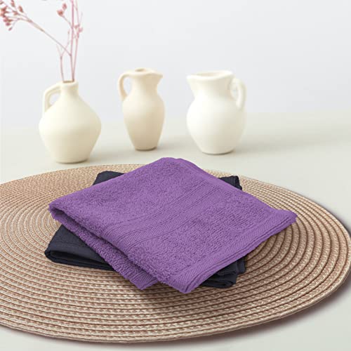 Sassoon Anatolia 2 Piece Cotton Face Towel/Hanky in 500 GSM (30cm X 30cm) - Assorted (Any Random Colors) - Image 1