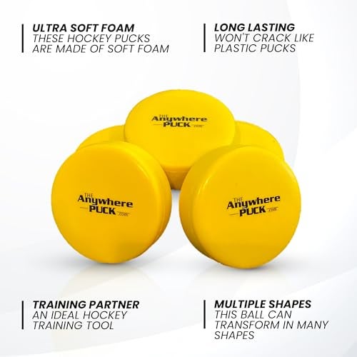 Nature Bound The Anywhere Puck Foam Hockey Training Puck (6 Pack with Drawstring Storage Bag), for Children and Adults, Indoor and Outdoor Use - Image 3