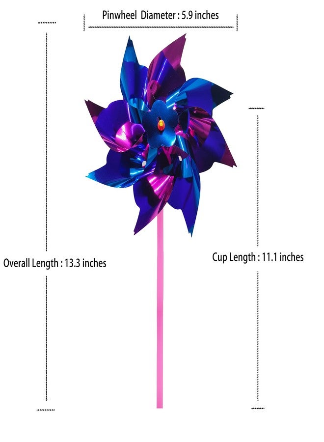 MTOMDY 200 Pcs Plastic Rainbow Pinwheels for Kids, Wind Spinners Pin Wheels Outdoor,Windmills with Stick, Pinwheels for Yard and Garden, Assorted Color - Image 2
