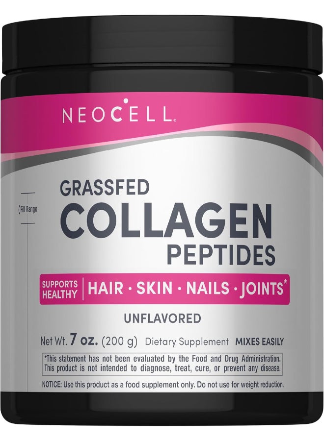 NEOCELL Grassfed Collagen Peptides, Unflavored 7 oz - Image 1