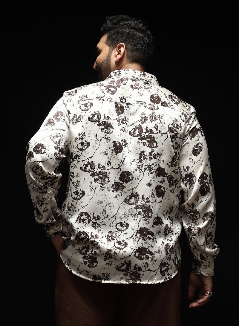 انستافاب بلس قميص رجالي مطبوع بالزهور من إنستافاب بلس - Image 5