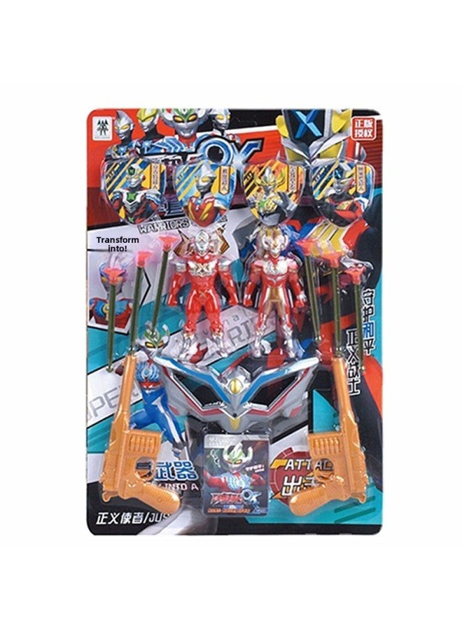 Deformation Robot Toy Puzzle Assembled Fit Deformation Team Hand-made Model Boy Toy-Color:209-8 Variety Superman - Image 1
