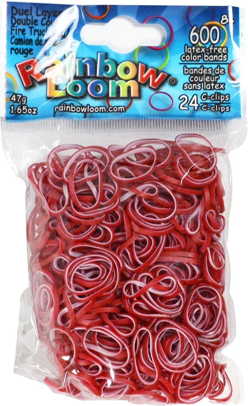 راينبو لووم أشرطة مطاطية بلون أحمر مثل سيارة إطفاء من Rainbow Loom بلون مزدوج - Image 1