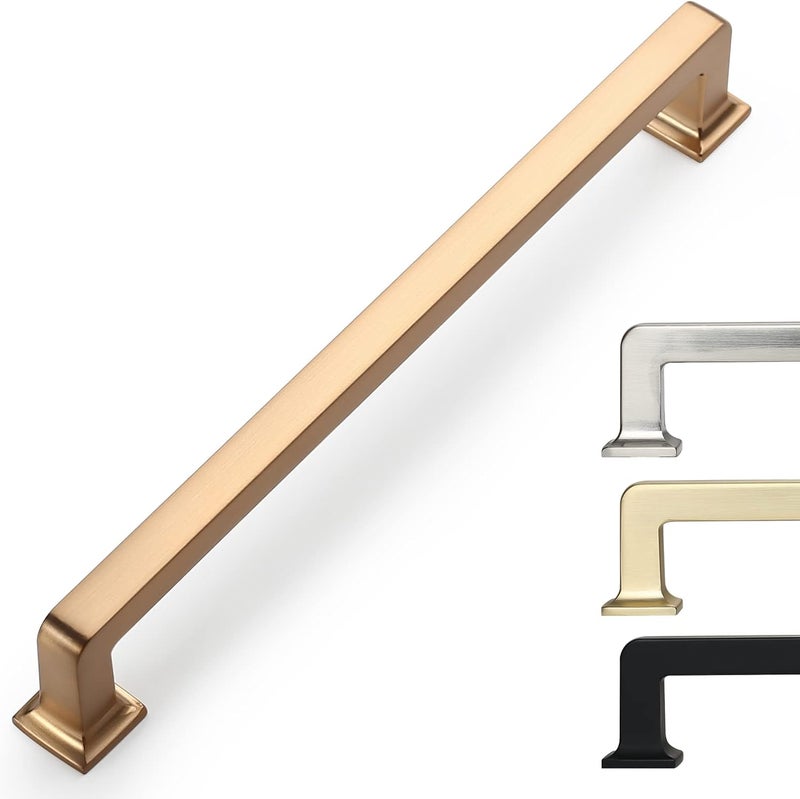 9BUILD 10 Pack 7 Inch Cabinet Handles - Champagne Bronze Cabinet Pulls for Kitchen and Dresser - Image 1