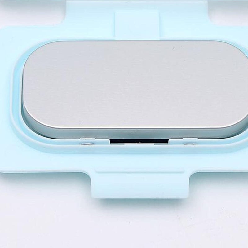 cheekyglo Baby Wipe Warmer, Thermostat Temperature Double Layers Cover Portable USB Wet Wipe Heater Light Blue - Image 4