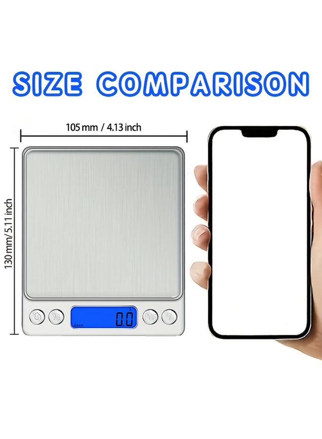 High Precision Digital Kitchen Scale 3000g 0.1g Grams and Ounces for Cooking Baking and Meal Prep Perfect for Apartments and Dorms Food Weight Measurement Scale - Image 3