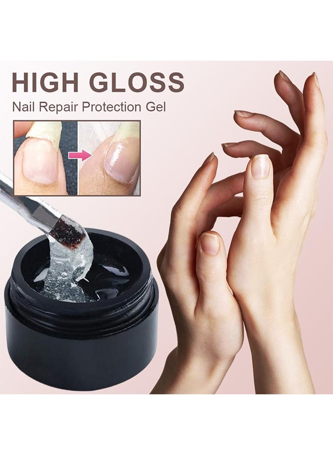 QIRRA Solid Nail Glue Gel for Press On Nails, Clear UV Nail Gel for Nail Extension and 3D Nail Art, Strong Hold, No Mess, DIY and Salon Use - Image 3