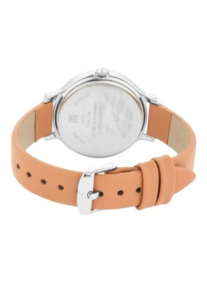 fastrack Women TRIPSTER WHITE AND GREY DIAL LEATHER STRAP WATCH - Image 2