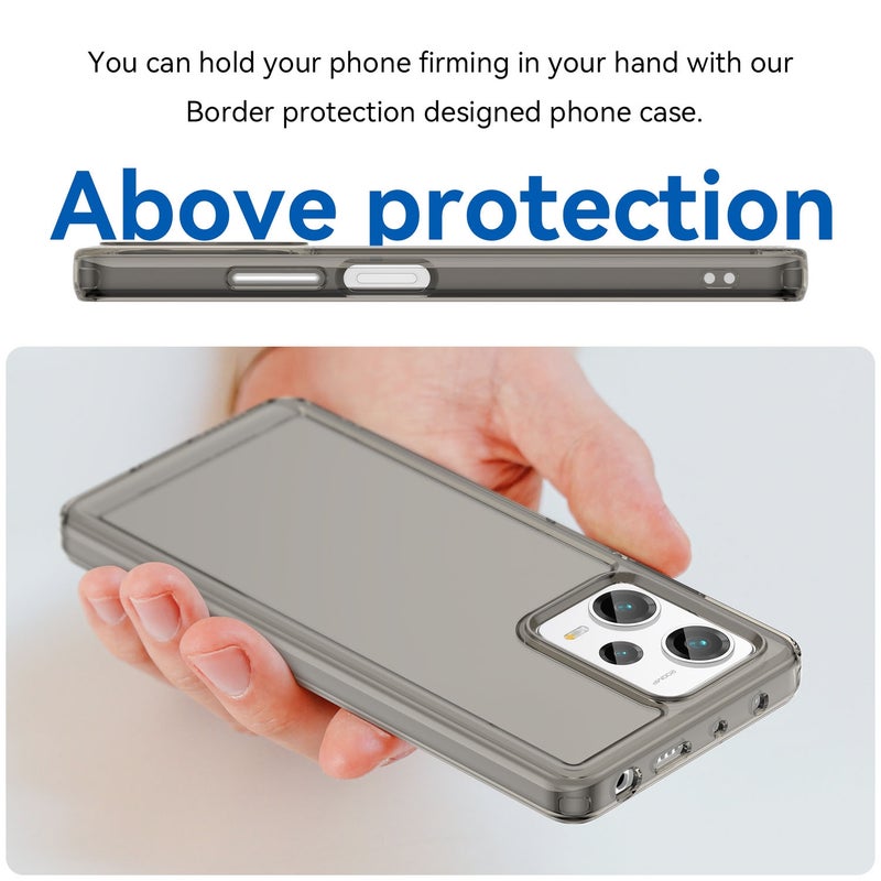 HuHa Case Cover For Redmi Note 12 Explorer Candy Series TPU Phone Case(Transparent Grey) - Image 4