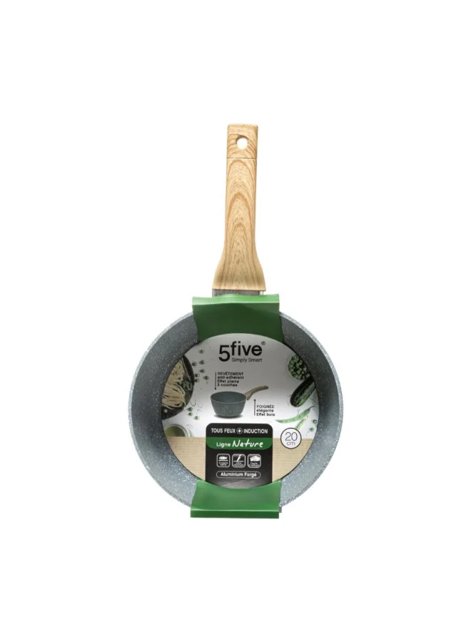 Five Simply Smart Nature Forged Aluminium Saucepan Grey and Beige 20cm 111007A