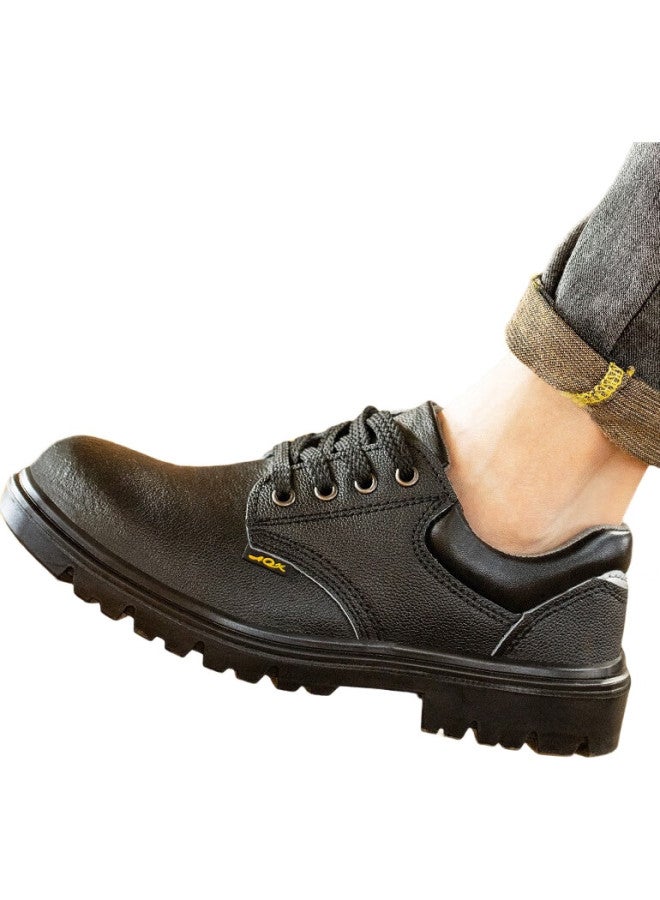 Old housekeeper Old Butler Safety Shoes For Men, Anti-Smashing, Anti-Puncture, La Steel Toe, Steel Sole, Cowhide, Wear-Resistant, Lightweight, Work Protection Safety Shoes 012 44 - Image 2