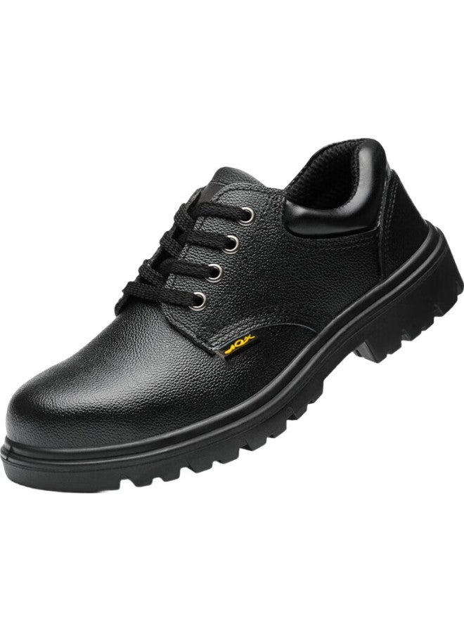 Old housekeeper Old Butler Safety Shoes For Men, Anti-Smashing, Anti-Puncture, La Steel Toe, Steel Sole, Cowhide, Wear-Resistant, Lightweight, Work Protection Safety Shoes 012 44 - Image 1