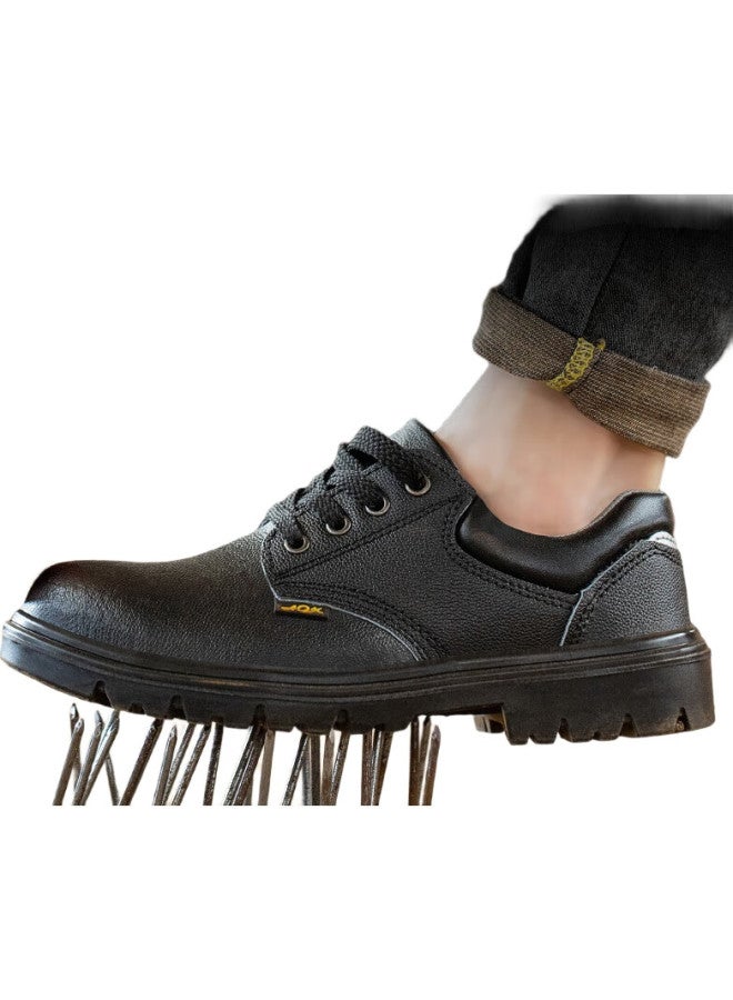 Old housekeeper Old Butler Safety Shoes For Men, Anti-Smashing, Anti-Puncture, La Steel Toe, Steel Sole, Cowhide, Wear-Resistant, Lightweight, Work Protection Safety Shoes 012 44 - Image 3