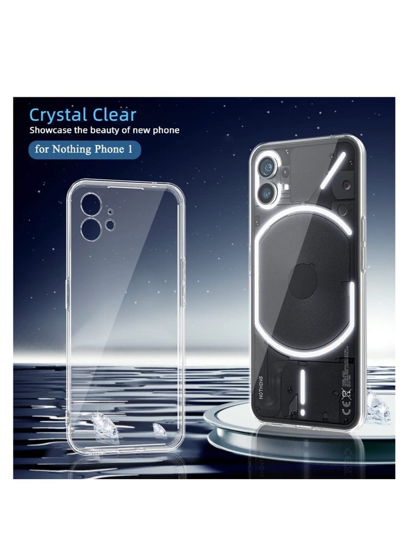 ELTRAZONE Compatible Nothing Phone 1 Case Clear Slim Fit Ultra-Thin Soft TPU Anti-Slip Grip Phone Cases Lightweight Anti-Scratch Back Cover Grip - Image 2