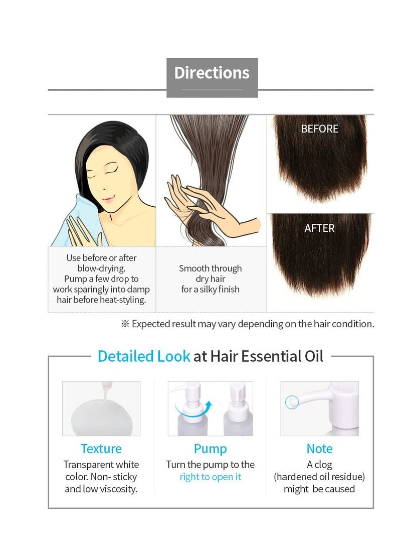 ATOMY - Magical Hair Essence & Treatment with 6 Natural Oil Complex (Argan,camllia,jojoba,meadow Form Seed,macadamia,abocado Oil) - Image 1