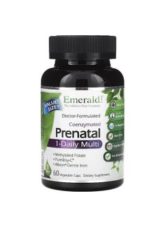Emerald Laboratories Emerald Laboratories, CoEnzymated Prenatal 1-Daily Multi, 60 Vegetable Caps  - Image 1