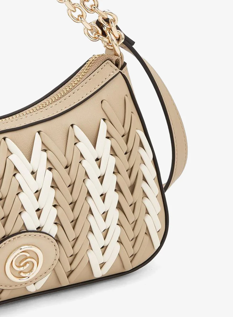 Celeste MULTICOLOUR Braided Detail Crossbody Bag With Zip Closure for Women | Best Price UAE