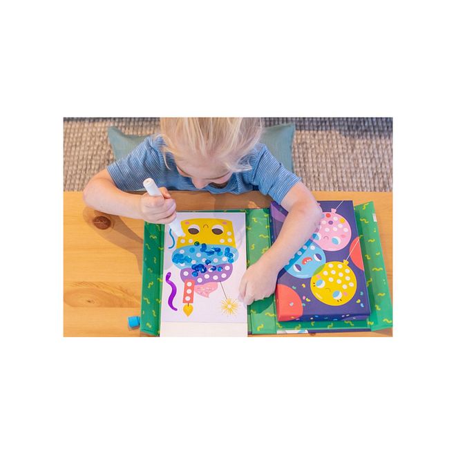 Tiger Tribe Dot Paint Set Party Time - Non-Toxic Markers, Portable, for Ages 3+, 17x5x20 cm Craft Kit - Image 2