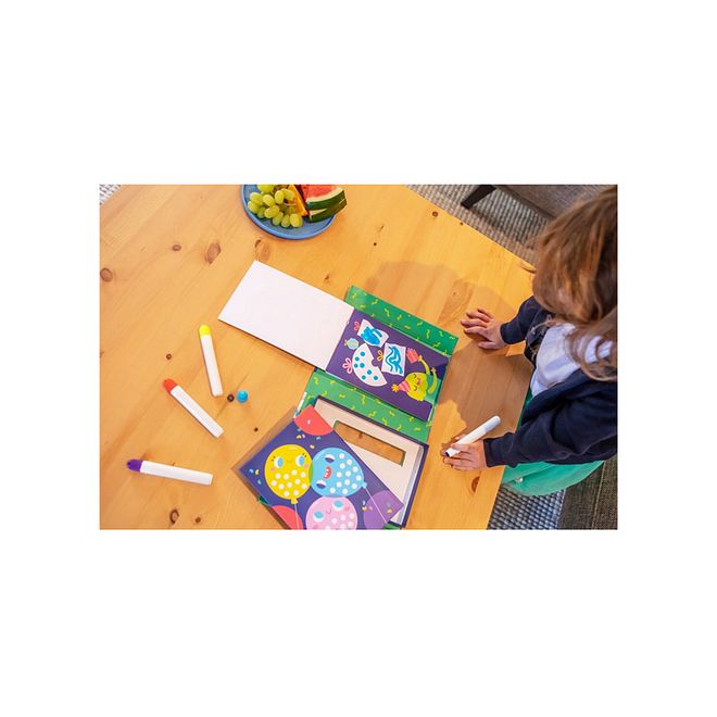 Tiger Tribe Dot Paint Set Party Time - Non-Toxic Markers, Portable, for Ages 3+, 17x5x20 cm Craft Kit - Image 4