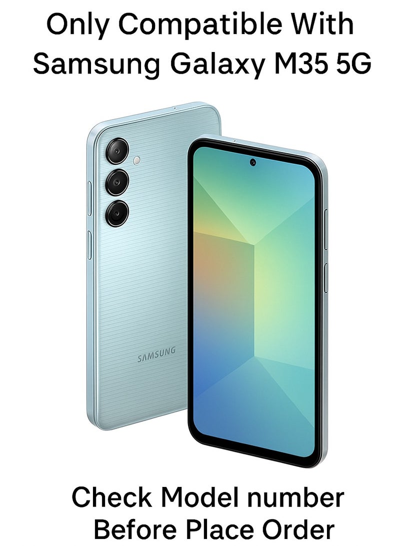 ساراونت متوافق مع سامسونج جالاكسي M35 5G غطاء حماية ناعم من السيليكون مع حماية للكاميرا وتصميم نحيف مقاوم للصدمات - Image 2