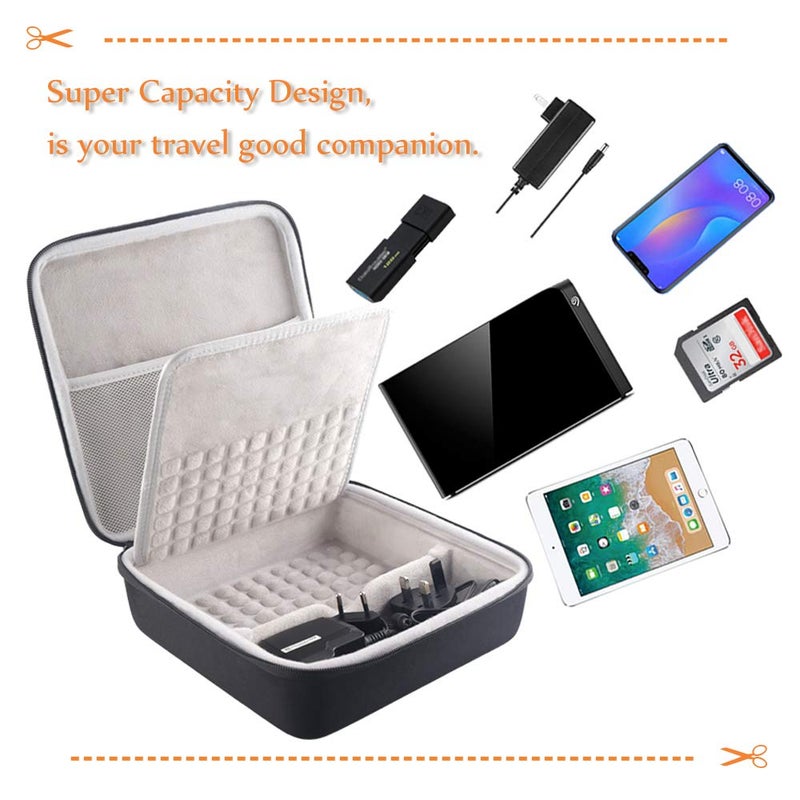 BOVKE Hard Drive Case for Seagate Backup Plus Hub External Hard Drive Desktop HDD 4TB 6TB 8TB 10TB 12TB 14TB 16TB 18TB 20TB, 3.5 Inch Portable Desktop HDD Carrying Cases, Black - Image 5