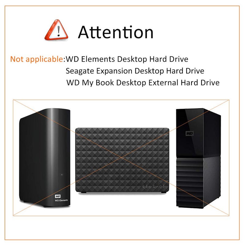 BOVKE Hard Drive Case for Seagate Backup Plus Hub External Hard Drive Desktop HDD 4TB 6TB 8TB 10TB 12TB 14TB 16TB 18TB 20TB, 3.5 Inch Portable Desktop HDD Carrying Cases, Black - Image 4