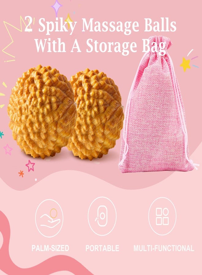 FSYQUAST Wooden Massage Ball - 2pcs Acupressure Ball for Natural Labor and Delivery Essentials, Birthing Comb, Labor Comb Spiky Massage Ball Stress Relief - Image 4