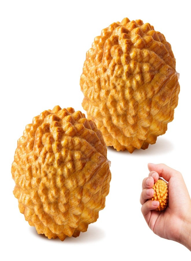 FSYQUAST Wooden Massage Ball - 2pcs Acupressure Ball for Natural Labor and Delivery Essentials, Birthing Comb, Labor Comb Spiky Massage Ball Stress Relief - Image 1