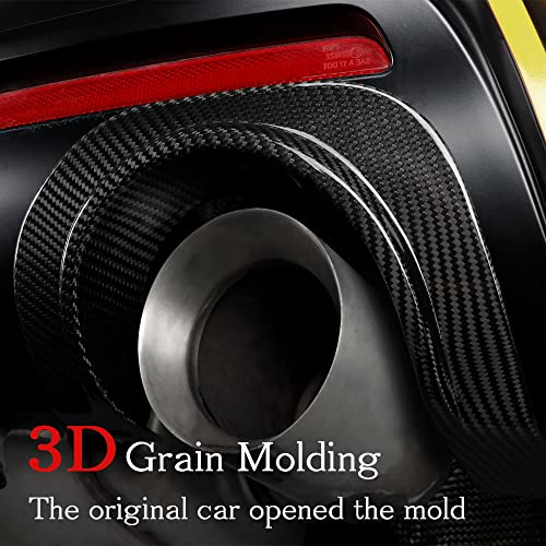 JSWAN Real Carbon Fiber Tail Throat Upper Trim Cover Fit for Toyota Supra GR A90 A91 MK5 Exhaust Muffler Tail Pipe Upper Trim Cover Accessories - Image 5