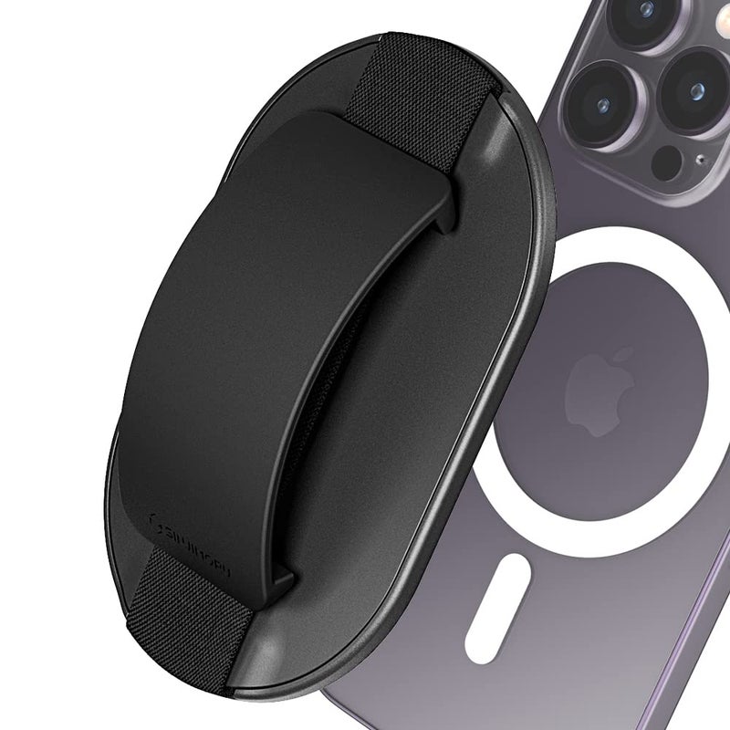 Sinjimoru for MagSafe Grip, Magnetic Phone Grip for MagSafe Stand, Strong Magnetic Phone Holder for iPhone 16 15 14 13 12. M-SGrip Black - Image 1