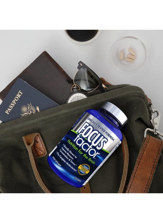 Focus Factor Nutrition For The Brain Improved Memory & Concentration Brain Supplement Complete Multivitamin With Vitamins B6 B12 D Bacopa Monnieri & Tyrosine 150 Count - Image 5