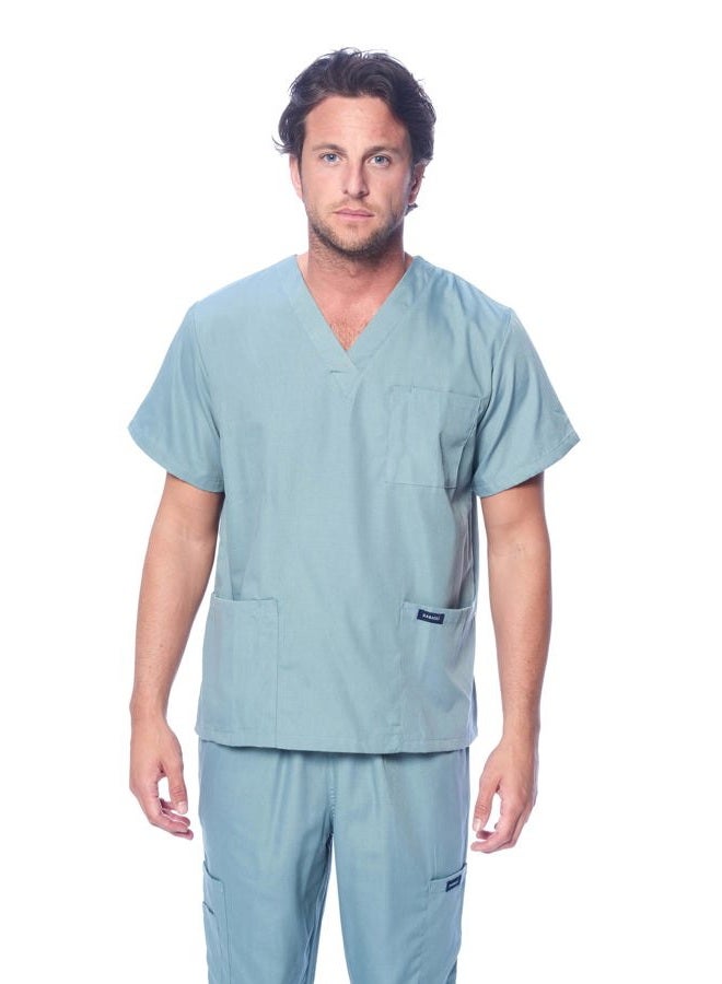 Dagacci Scrubs Medical Uniform Men Scrubs Set Medical Scrubs Top and Pants - Image 2