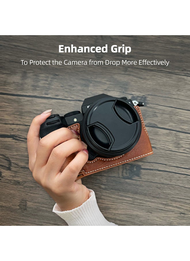 Generic - Portable Camera Protective Case Retro Style Camera Case Carry Bag Opening Bottom Design with Shoulder Strap Replacement for Fujifilm XS20/X-S20 Camera - Image 1