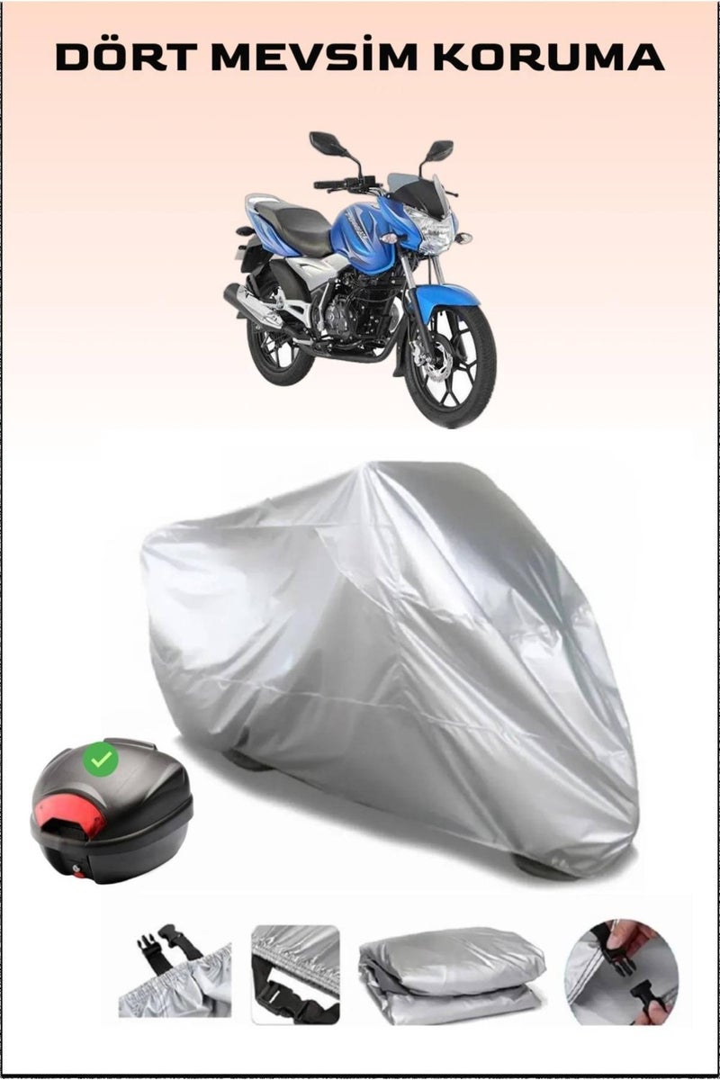 Breen Bajaj Discover 150 S Rear Bag Compatible Motorcycle Canvas Waterproof Durable Fabric - Image 1