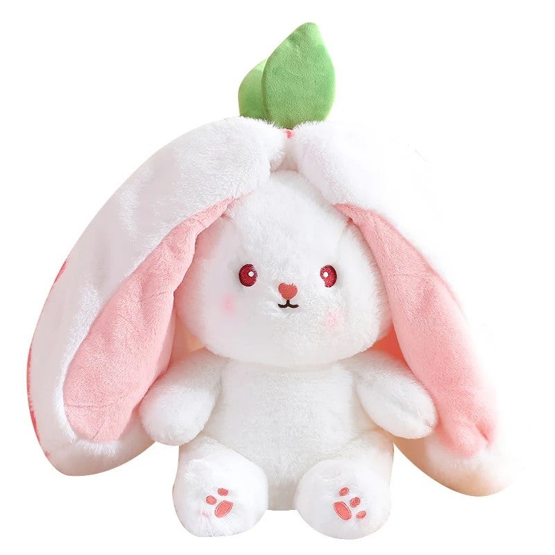 Y&D Creative Carrot-Shaped Stuffed Animal Toy – Adorable Bunny Plush Doll with Fruit Design, Soft Cuddly Rabbit for Kids, Cute Decor & Gift - Image 2