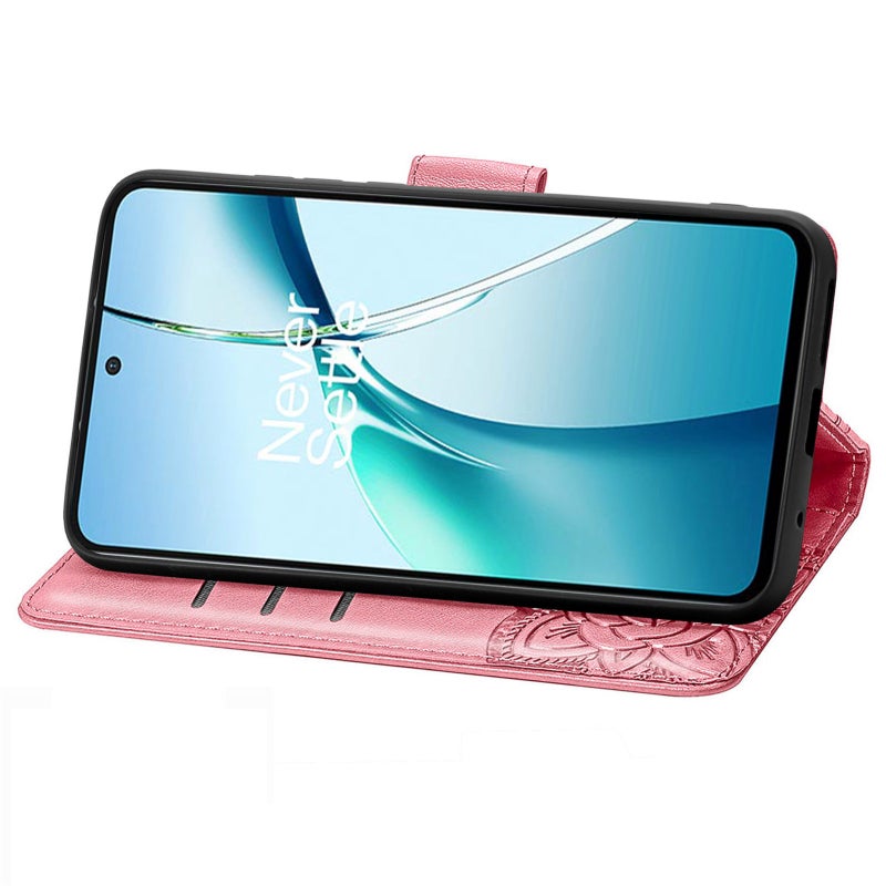 HuHa Protective Cover For Nothing Phone 2a Plus Butterfly Love Flower Embossed Leather Phone Case(Pink) - Image 4