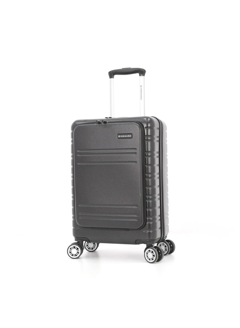 GIORDANO Giordano Hardside Double Spinner Wheel Luggage Trolley Bag 20 inch Cabin Size ,Grey  - Image 1