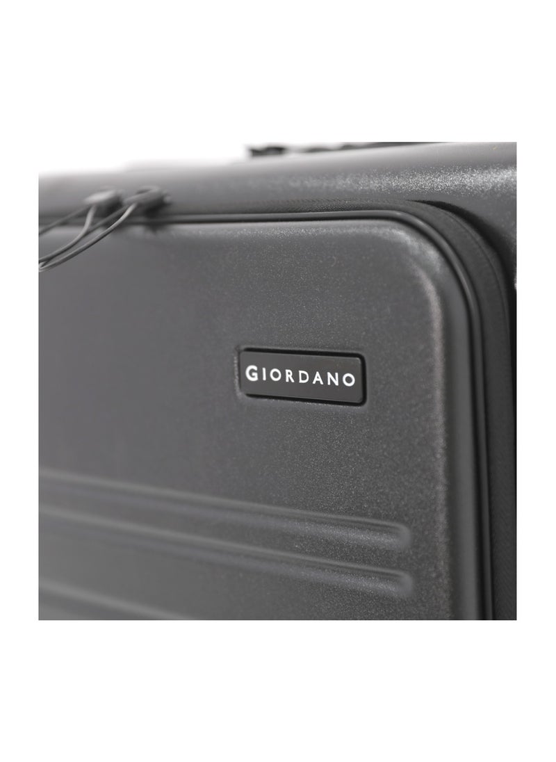 GIORDANO Giordano Hardside Double Spinner Wheel Luggage Trolley Bag 20 inch Cabin Size ,Grey  - Image 3